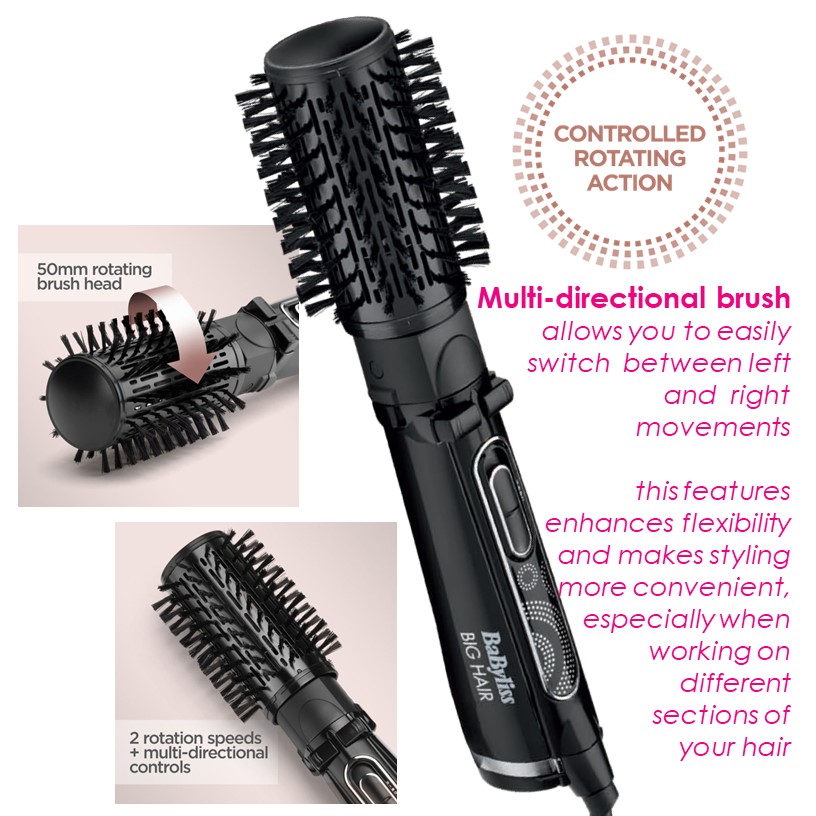 BABYLISS Big Hair Rotating Airstyler 2885U Shopee Malaysia