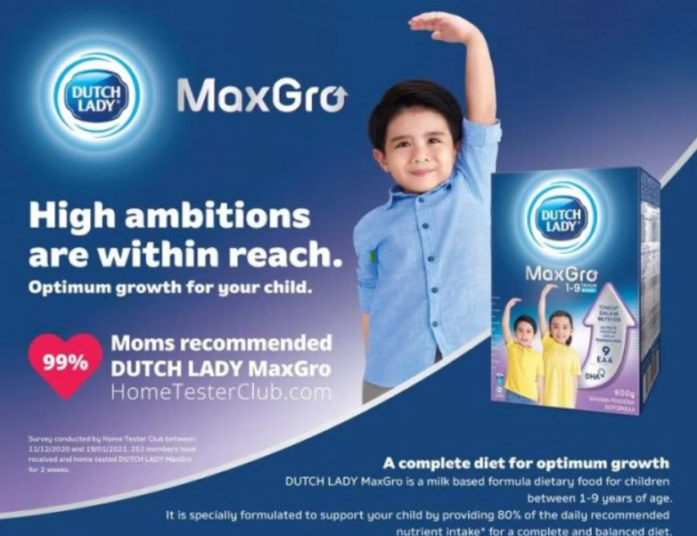 [PMG PHARMACY] Dutch Lady Maxgro (1-9 Tahun) Biasa Box 600g | Shopee ...