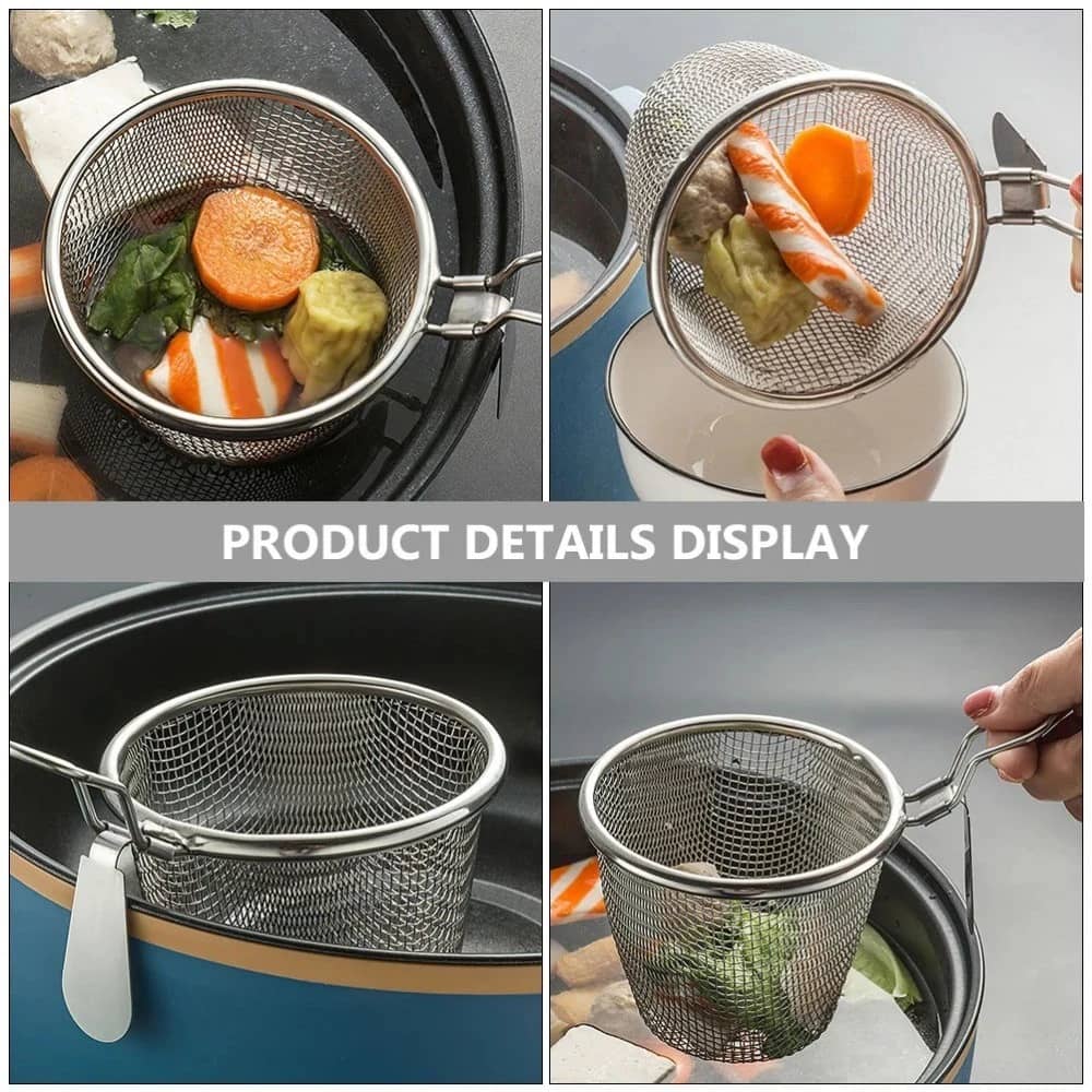 Stainless Steel Hot pot mesh leakage stainless steel ladle filter ...
