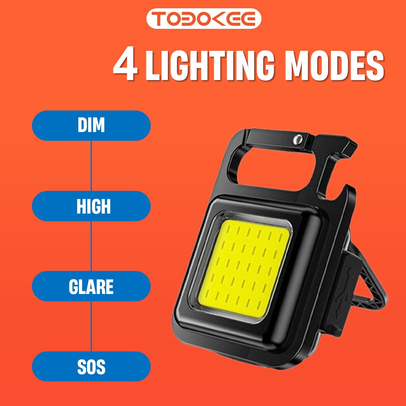 Ready Stock Mini COB LED Flashlight/ Corkscrew Keychain Light Work ...