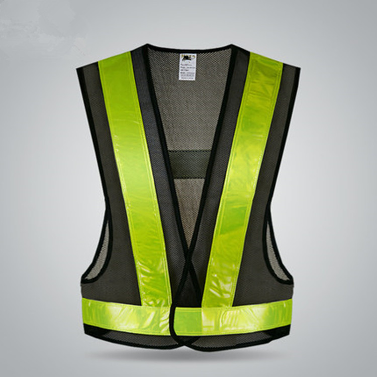 Safety Vest V-Shape Reflective5cm Stripe Fabric Baju Keselamatan Pantul ...