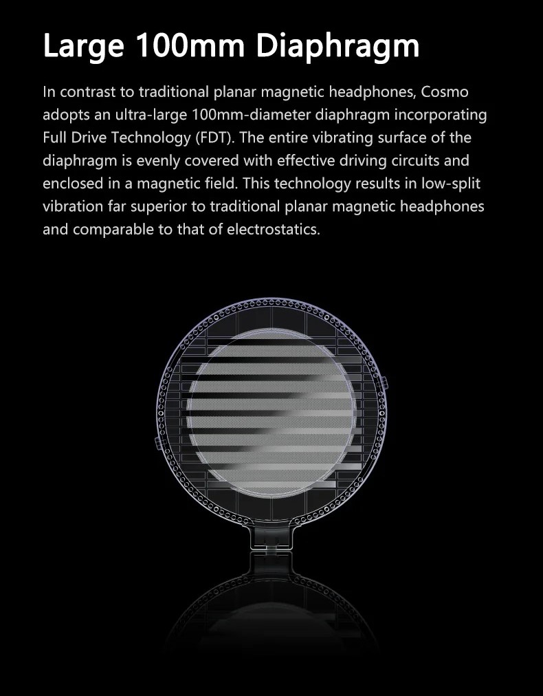 MOONDROP COSMO 100mm Full-Size Flagship Planar Headphone Shopee - Main Image