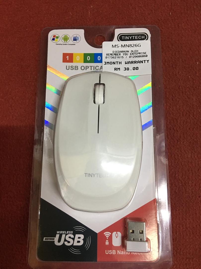 TINYTECH 2.4G USB WIRELESS MOUSE MS-MN826G | Shopee Malaysia