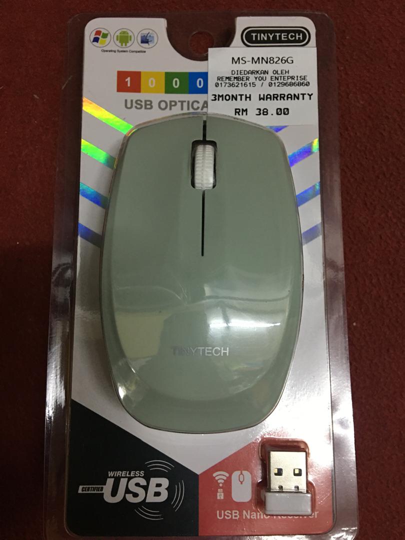 TINYTECH 2.4G USB WIRELESS MOUSE MS-MN826G | Shopee Malaysia