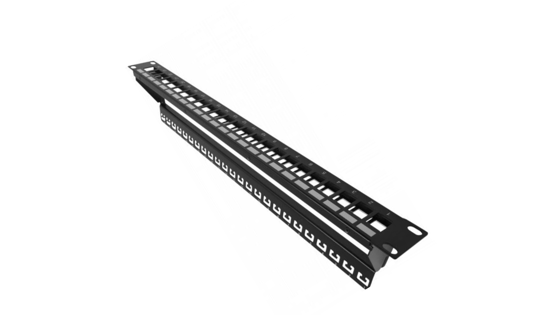 PP24M 24 Port Network Keystone Module Patch Panel Frame for 19
