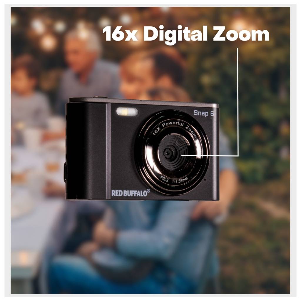 New! Red Buffalo Snap 6 & 10 Digital Camera 2.7K 1080P HD Compact ...