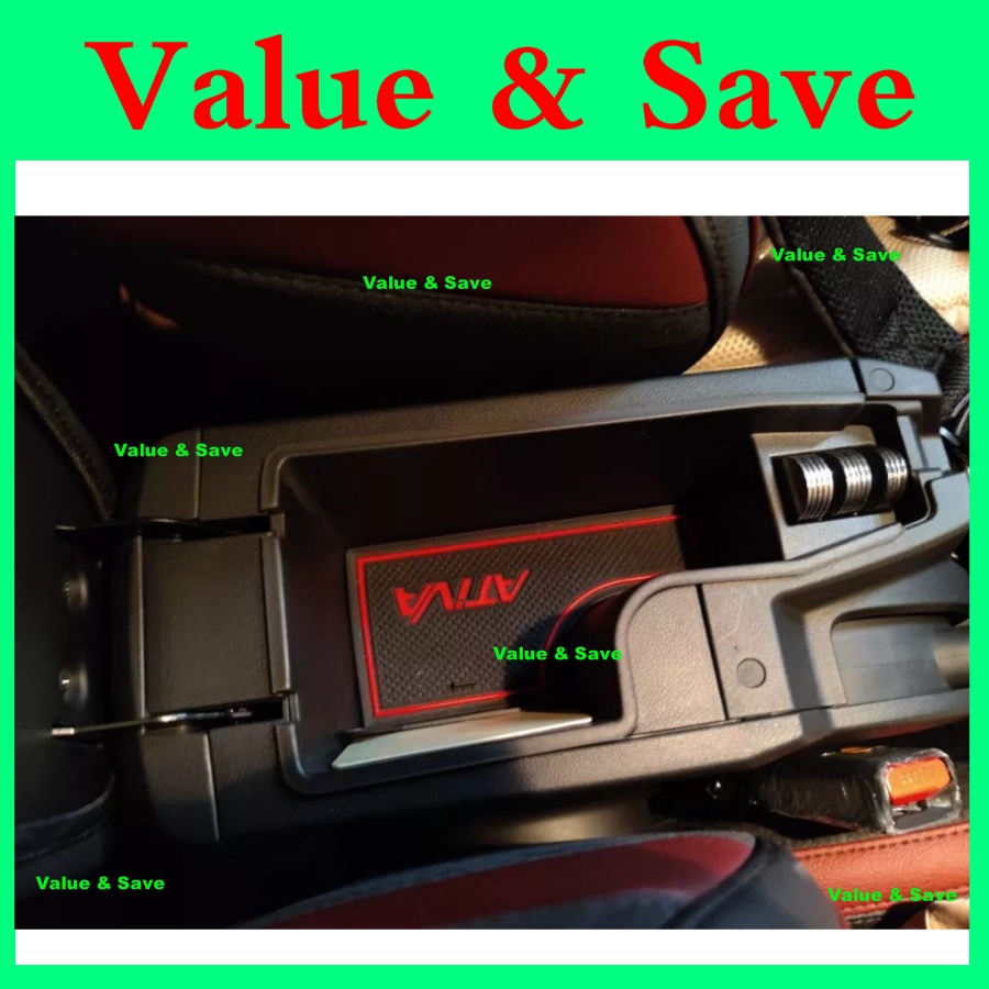 Perodua ATIVA Armrest Storage Box Compartment Console Organizer Coin ...