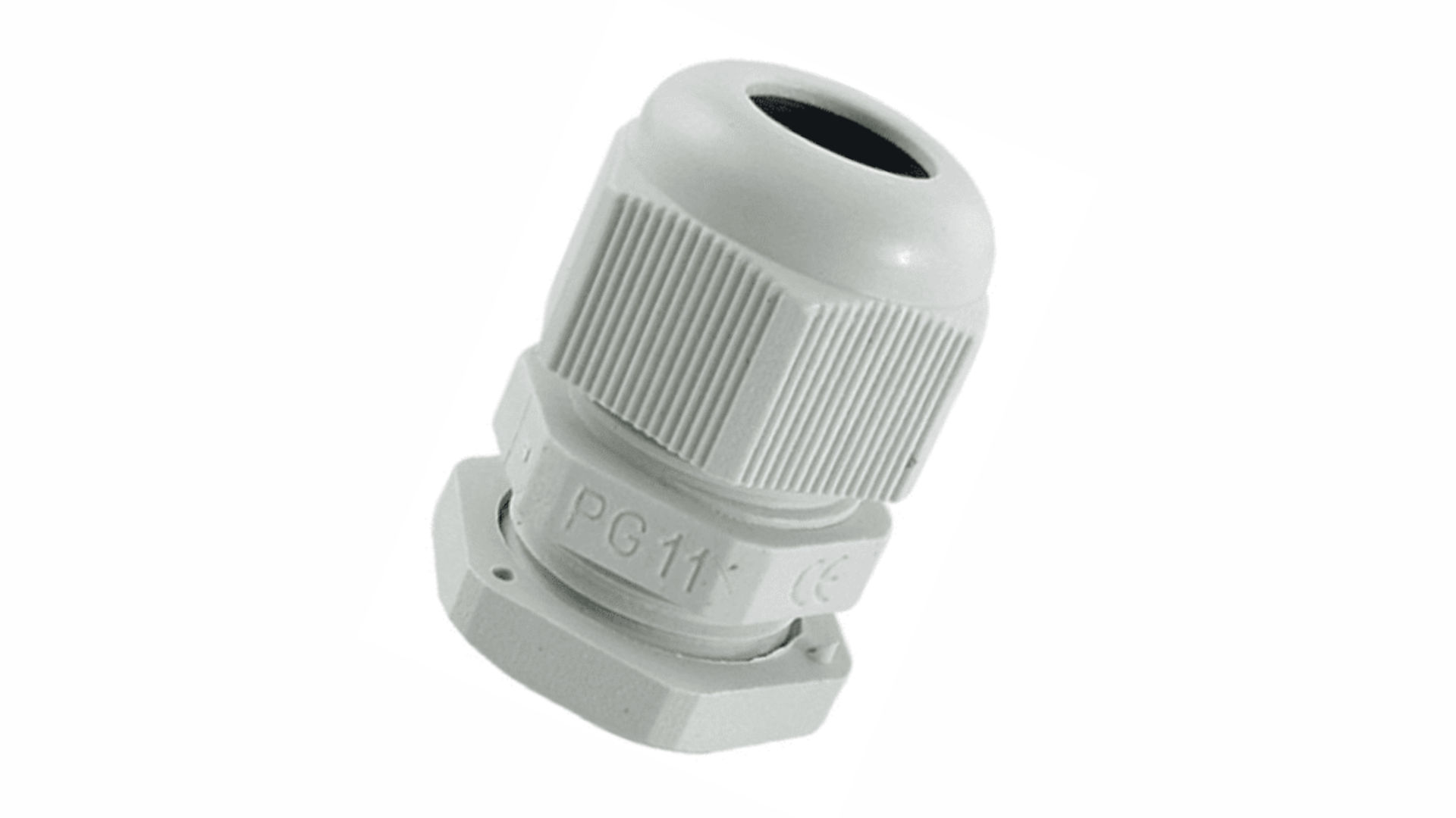 Outdoor IP68 Weatherproof PG11 Nylon Cable Gland Socket Joint White ...