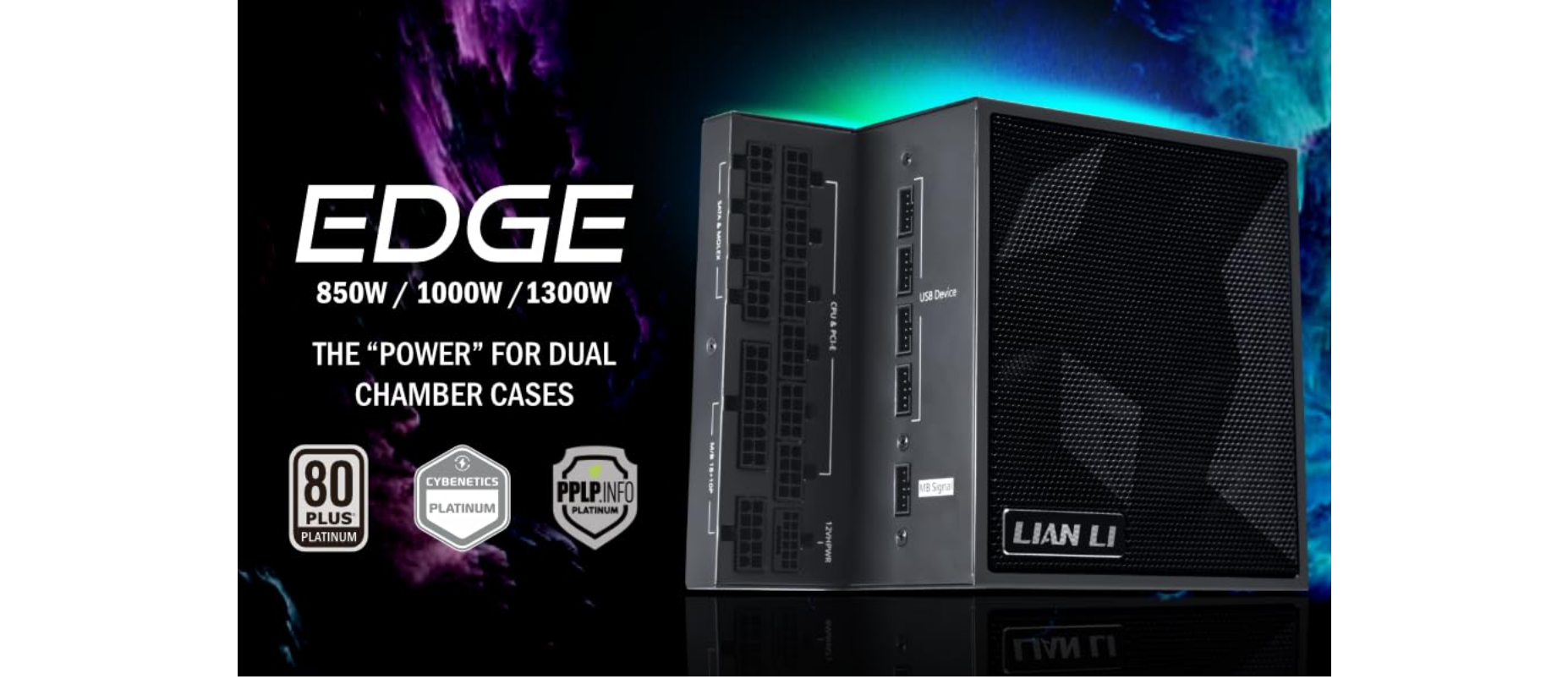 Lian Li Edge Series Full Modular 80 PLUS Platinum ATX 3.0 L-Shape ...