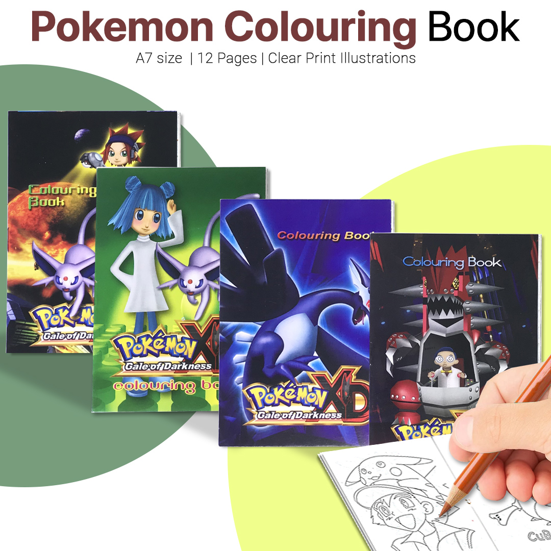 Pokemon XD Colouring Book Mini Cartoon Kids - (1s/PCS) Buku Warna ...