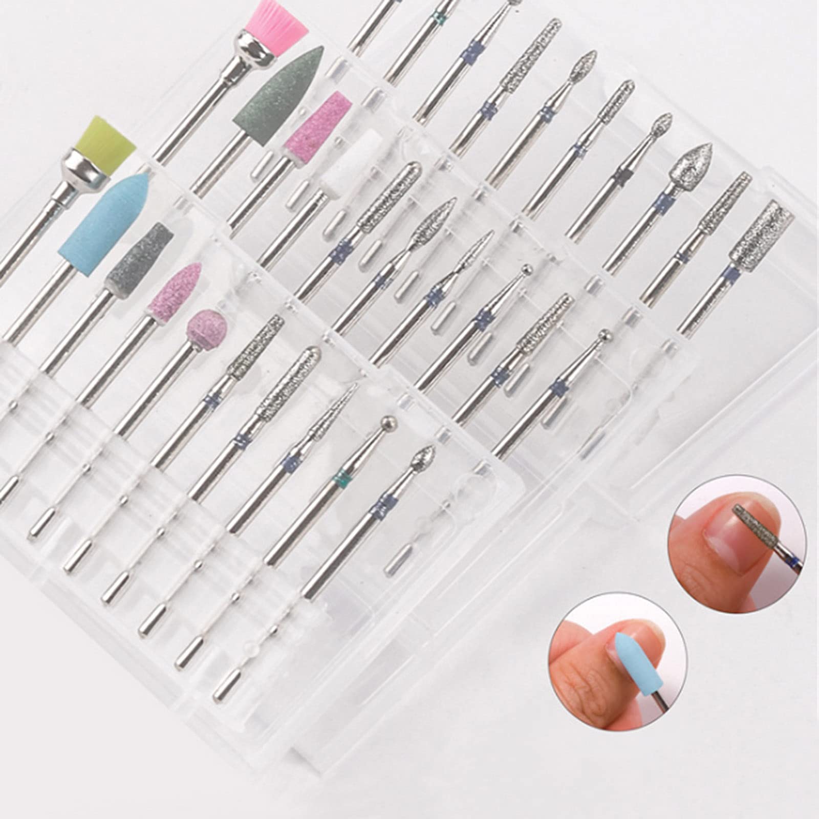 1pcs 10pcs Nail Drill Bits Set Ball Diamond Bits Corn Bits For Manicure  Cuticle Nail Polishing Removing Tool