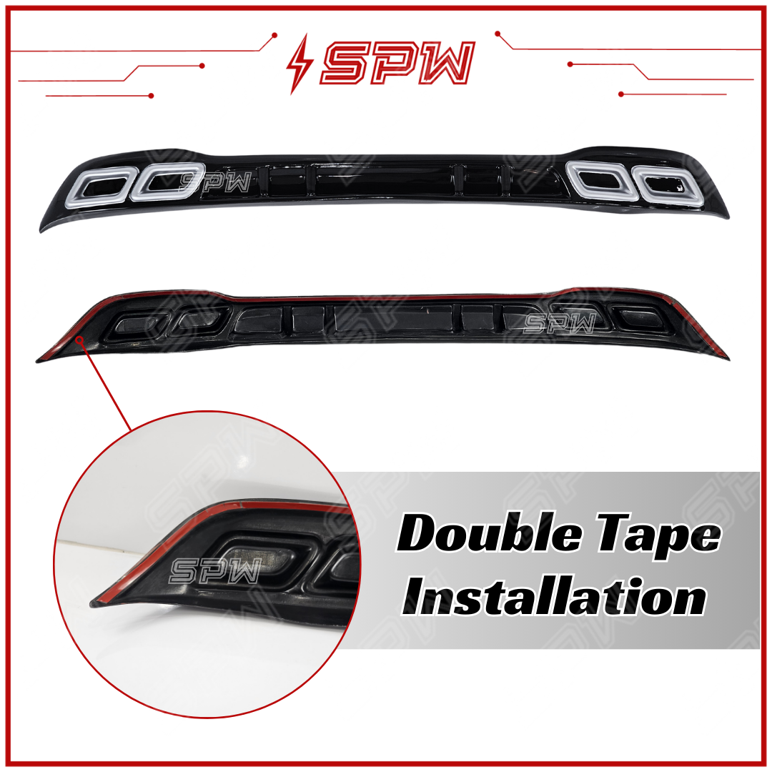 Proton Saga VVT / MC2 (2016-2024) AMG Rear Bumper Diffuser Lip Fake ...