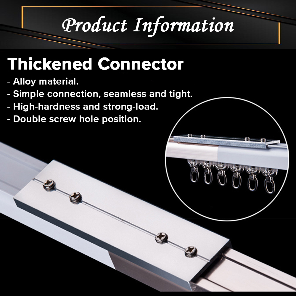 [FULL SET] Borong365 Aluminium Curtain Rail Rod Rel Langsir Curtain ...
