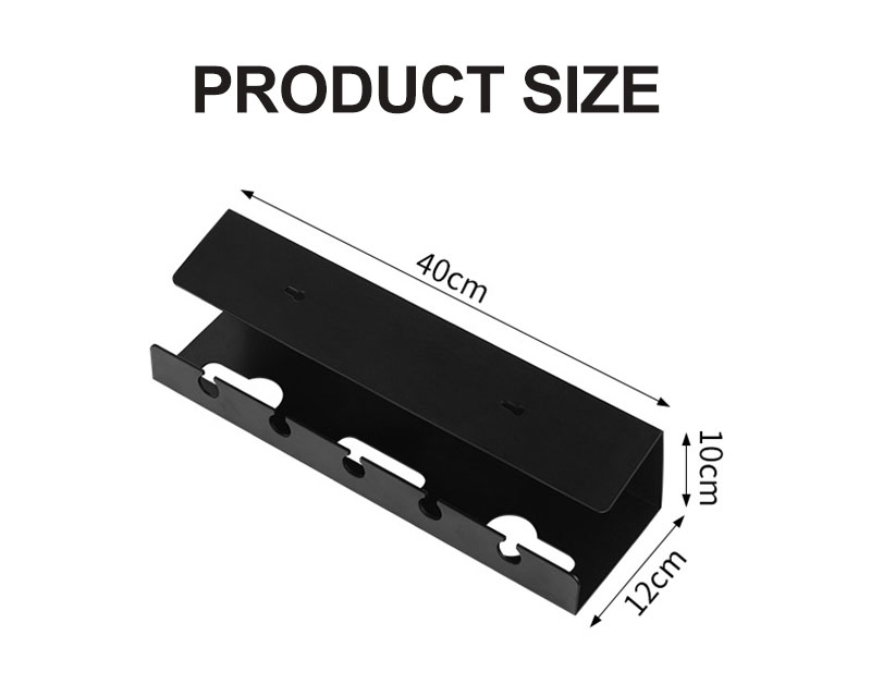 Under Desk Cable Organizer Rack Under Table PC Wire Socket Management ...