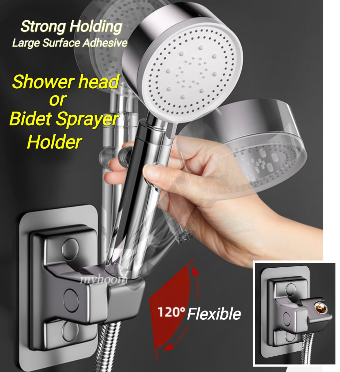 3way Shower Diverter valve, with shower head holder. Rotational Shower ...