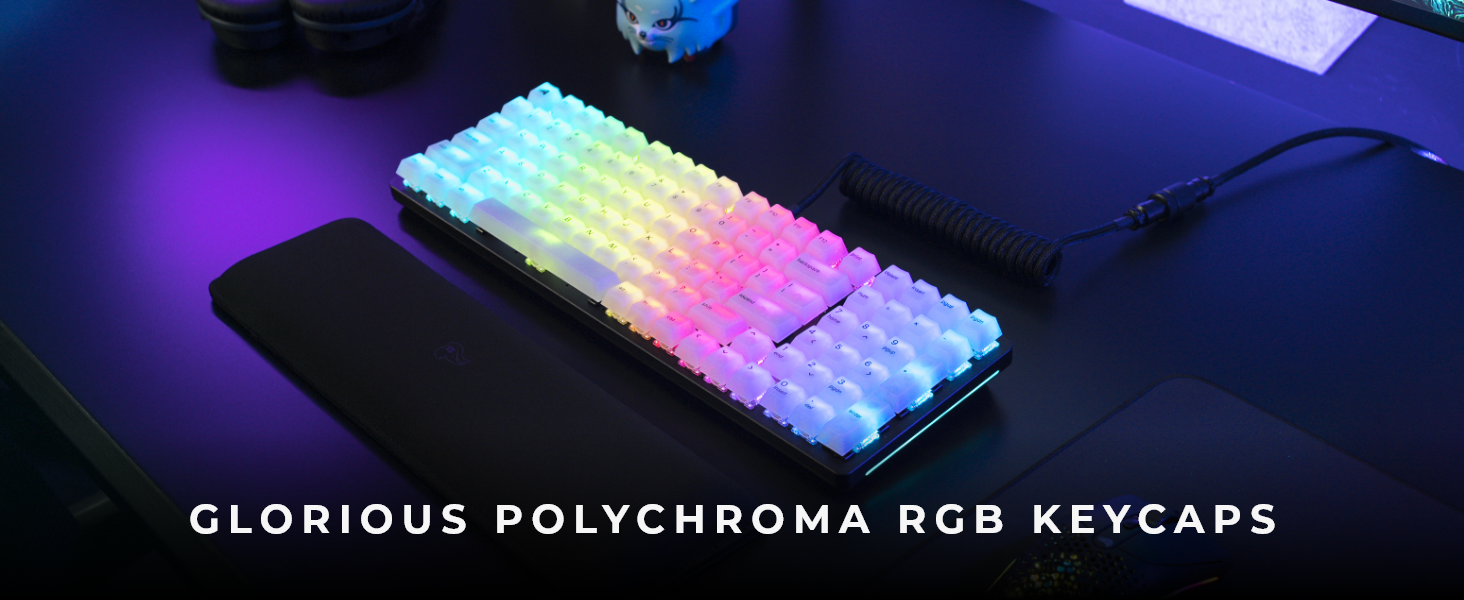 GLORIOUS Polychroma RGB 115-Key Cherry Profile Shine Through ...