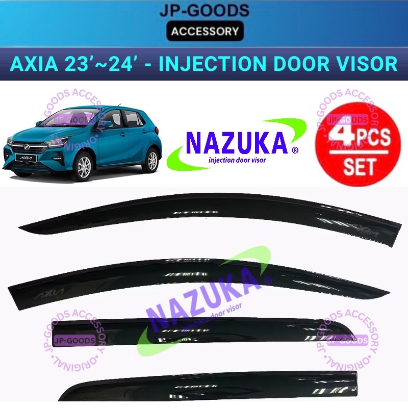 Perodua Axia D74A 2023 - 2024 Injection Door Visor With Logo 4PCS ...