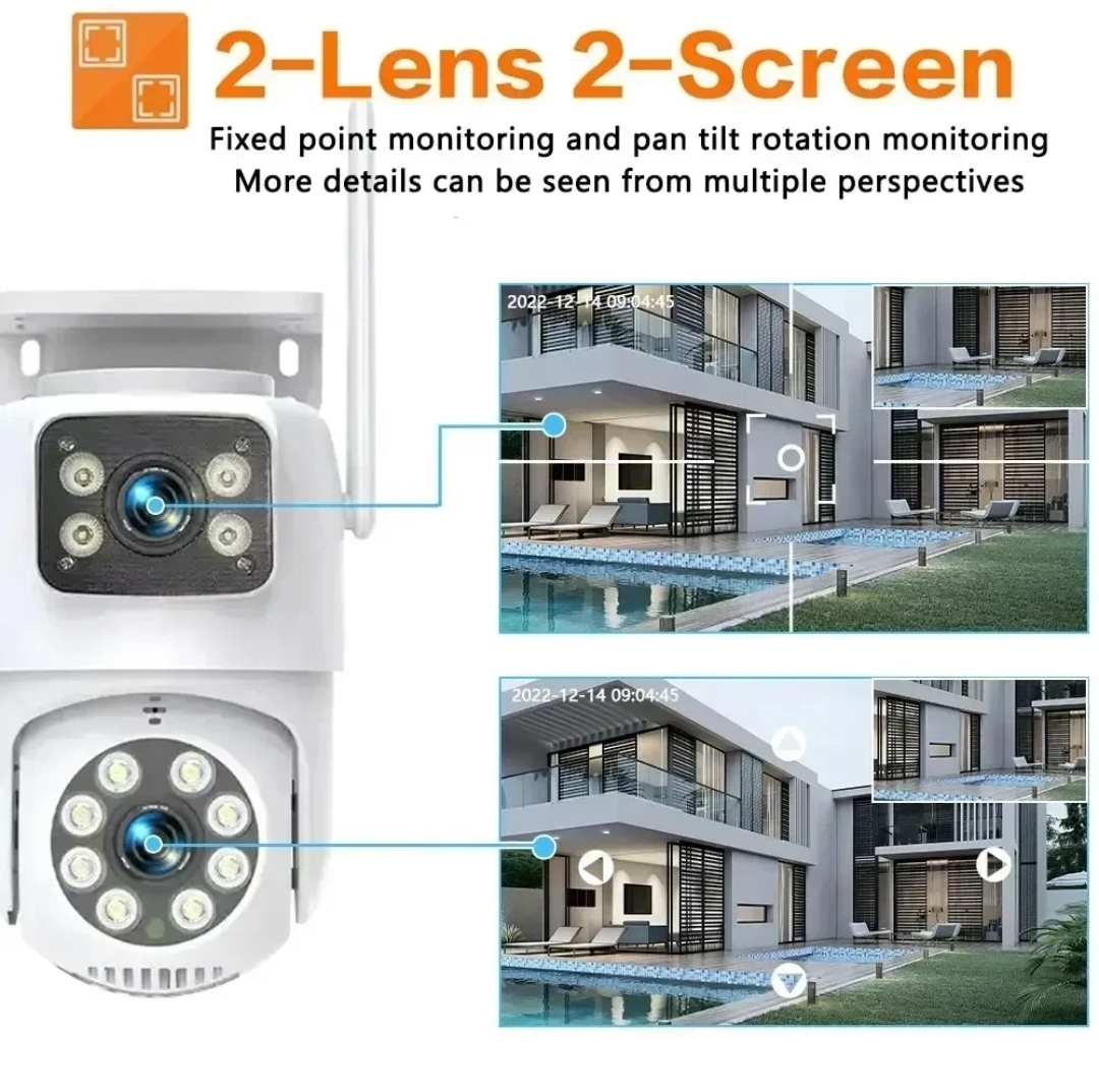 iPPro / Eseecloud Dual Lens Dual Screens 8MP 5K Ultra HD PTZ Wireless ...