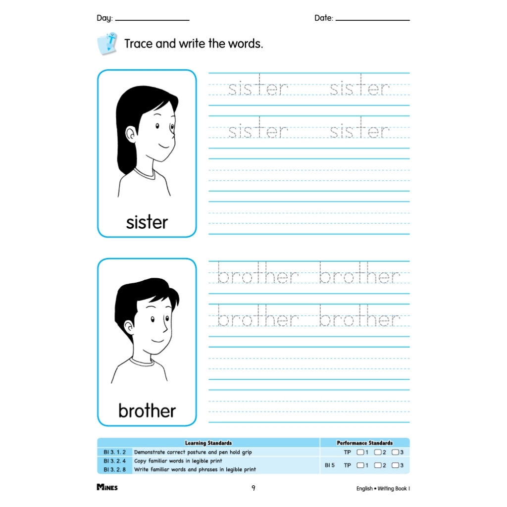[FUNBOOK] Mines Buku Tulisan English Writing Book 习字本 Preschool 幼儿园 32 ...