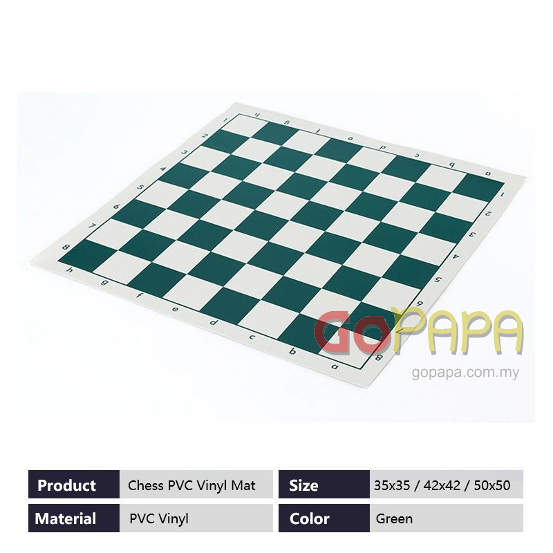 Chess Mat Board PVC Vinyl Thick Material Educational Games Tournament ...