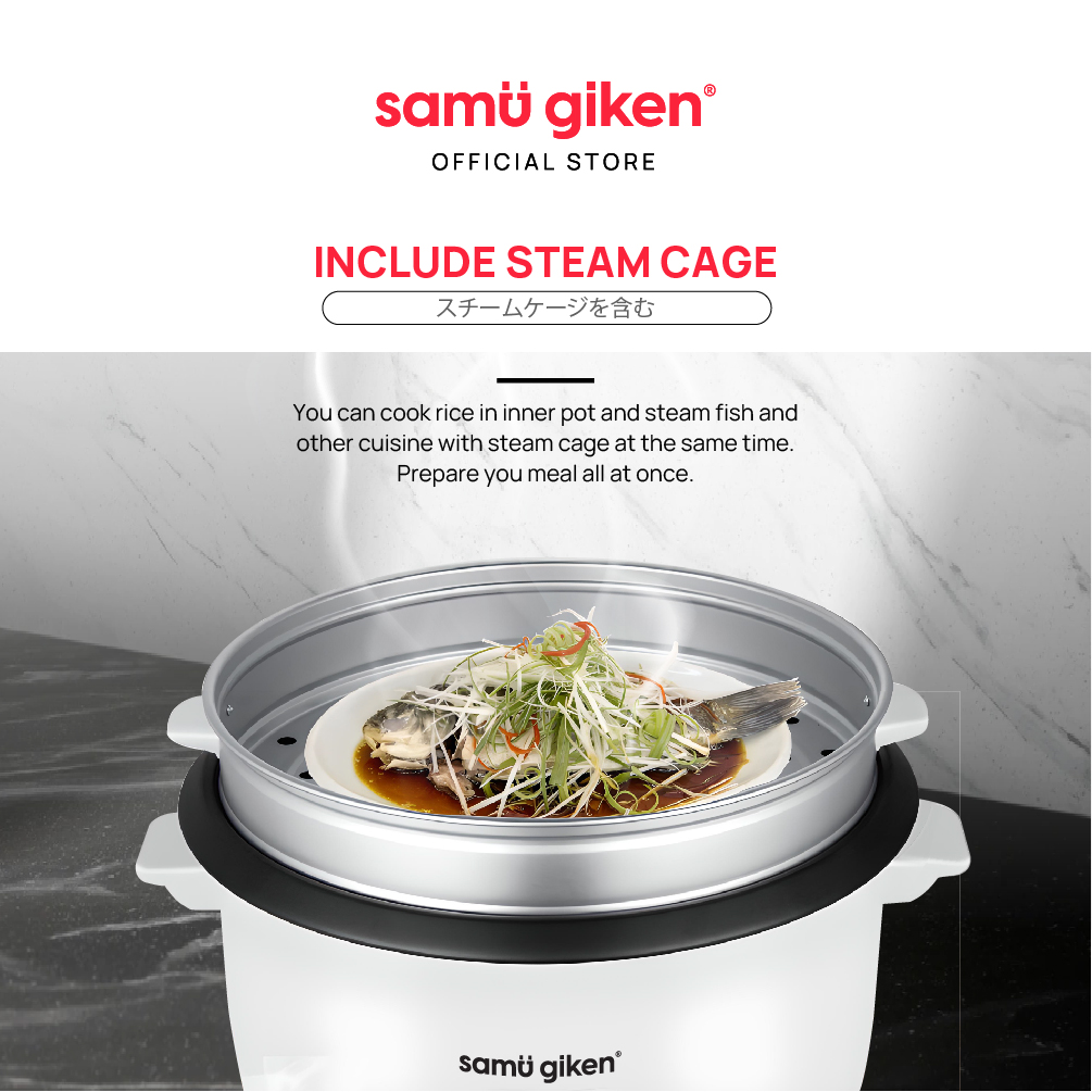 Samu Giken Rice Cooker(Steam Cage)1.8L | Periuk Nasi Elektrik(Rak ...