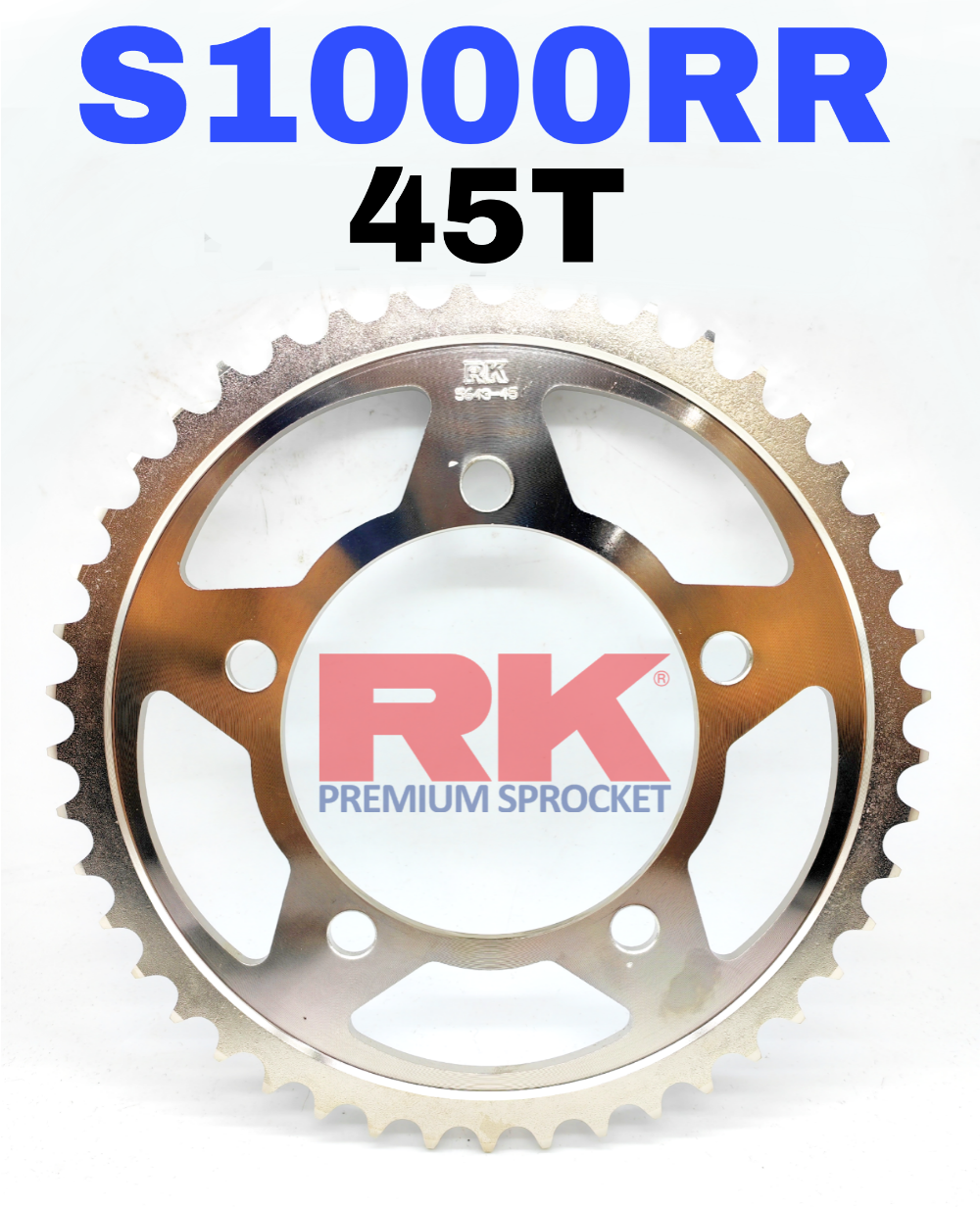 RK Sprocket Set BMW S1000RR RK525 ZXW-XWRing Rivet Black / Blue Chain ...