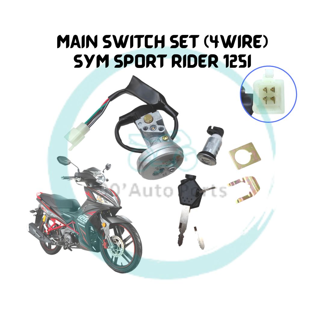 MOTOR MAIN SWITCH SET KUNCI MOTOR SET ON OFF SWITCH MOTOR SET SYM SPORT ...