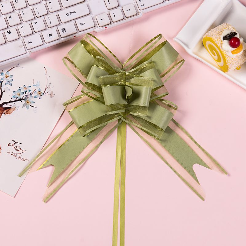 (10PCS) PULL Ribbon 5cm | Hamper Decoration Door Gift Organza Flower ...