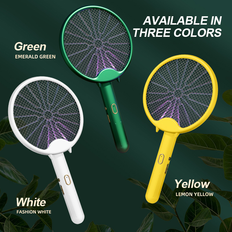 Electric Mosquito Racket USB Charging Insect Racket Foldable 2in1 ...