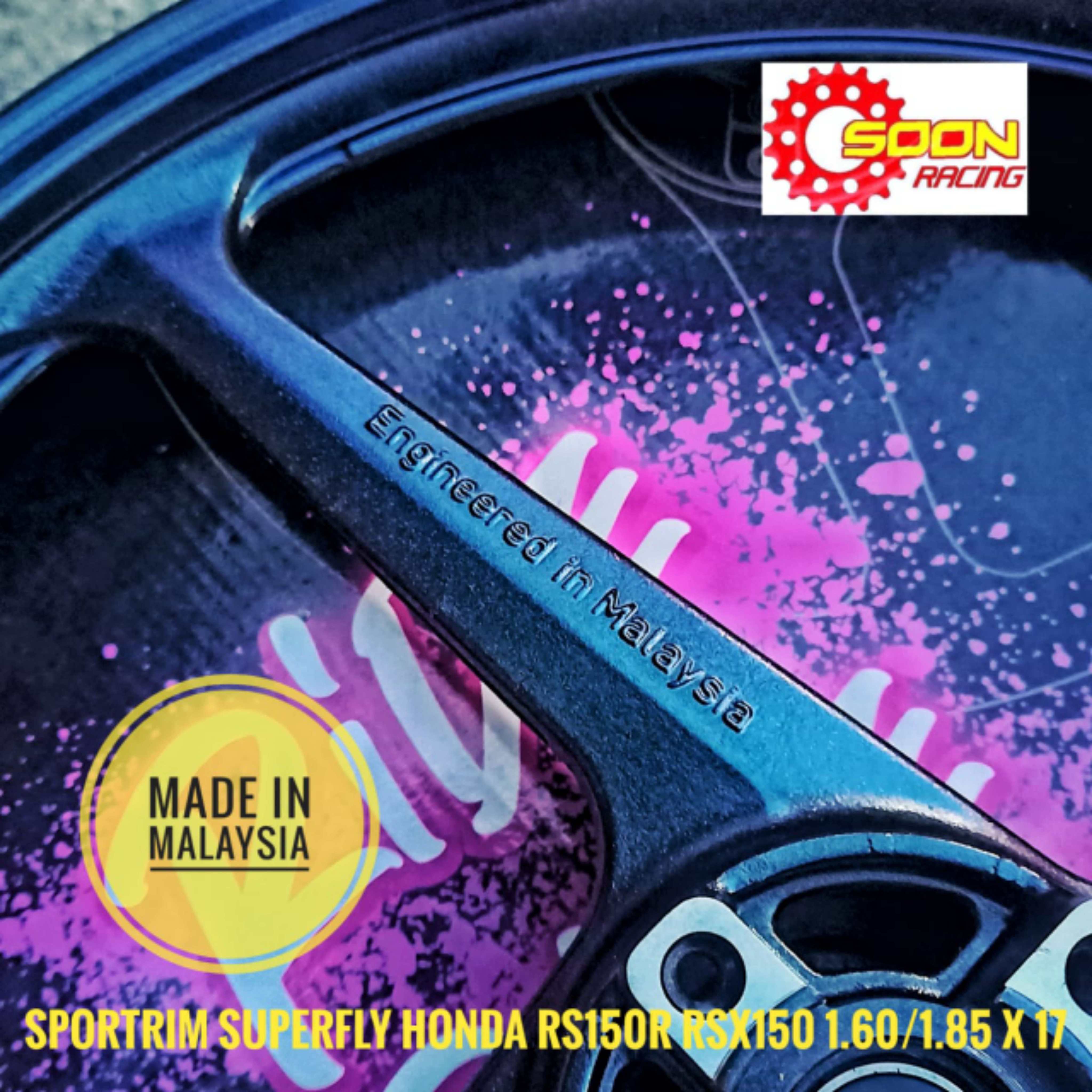 SUPERFLY RS RSX SPORT RIM 4 KAKI 4 SPOKE SPORTRIM 1.60/1.85 X 17 HONDA ...