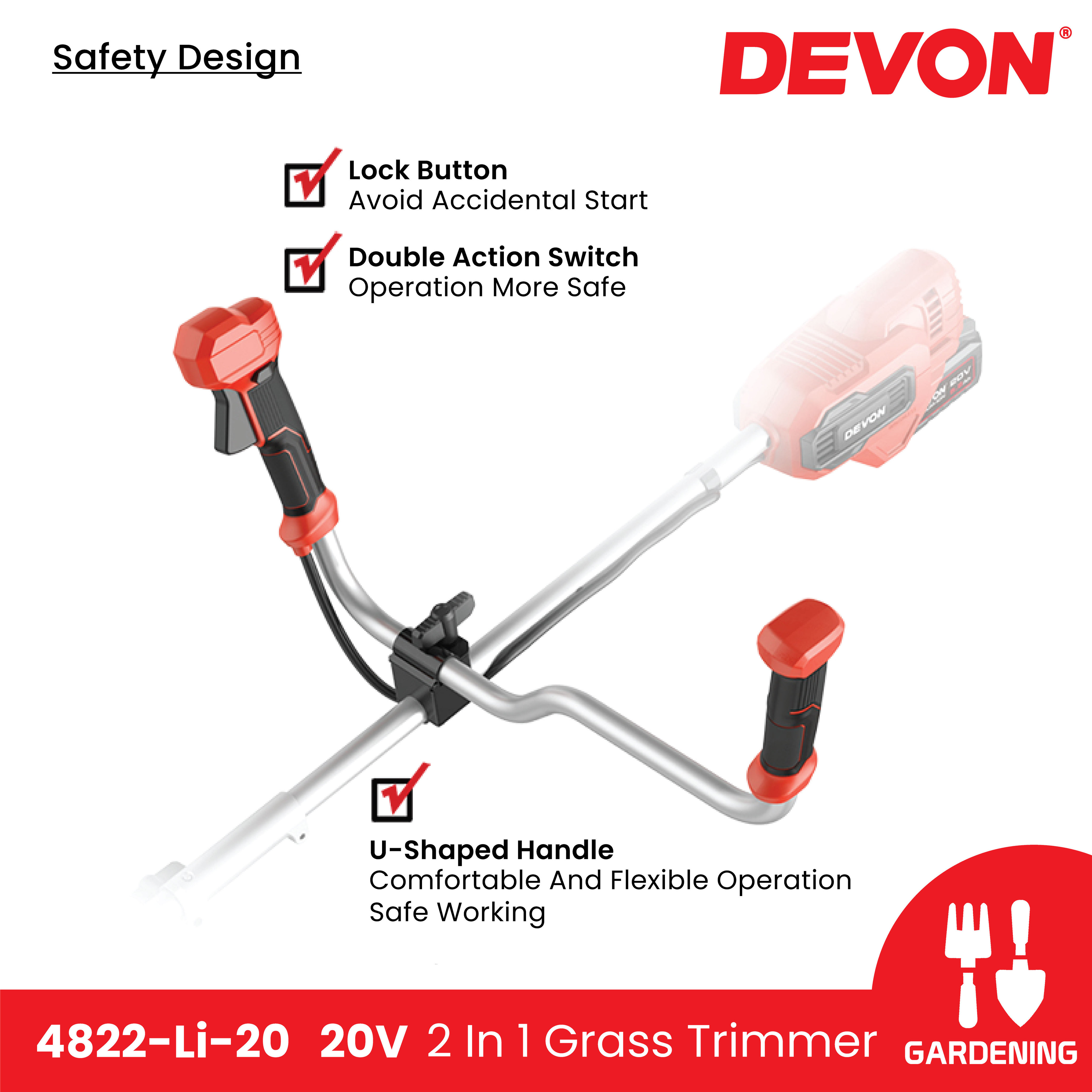 DEVON 4822-Li-20 20V Electric Lithium-Ion Brushless Cordless Line ...