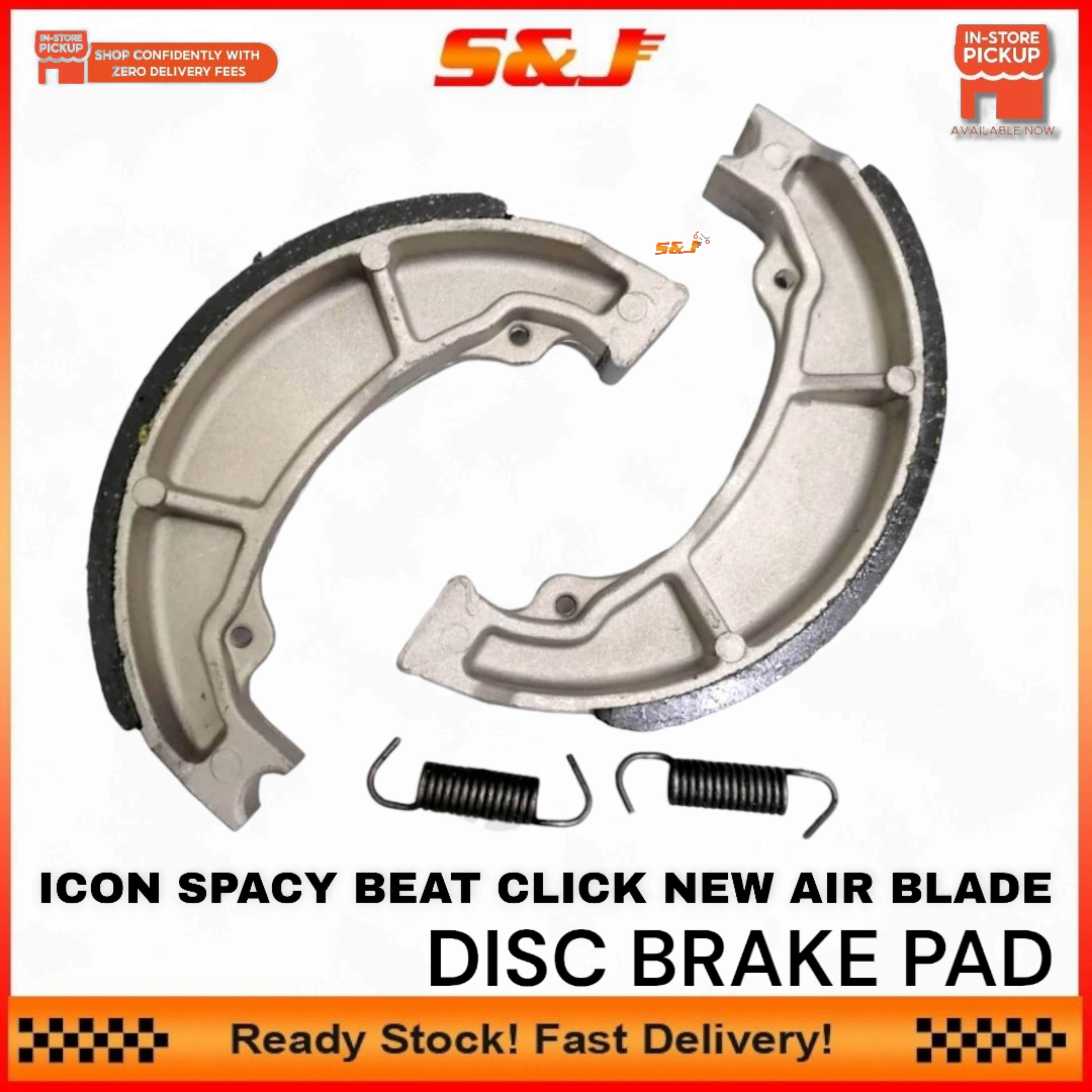 HONDA ICON BEAT V1V2 SPACY AIR BLADE REAR BRAKE SHOE SET LINING BRAKE ...