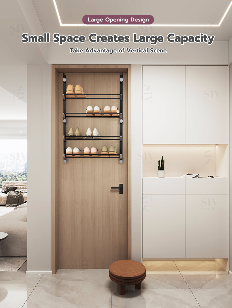 Uliance Over The Door Shoe Rack Boots, Slippers, Sneakers Towers Rack ...