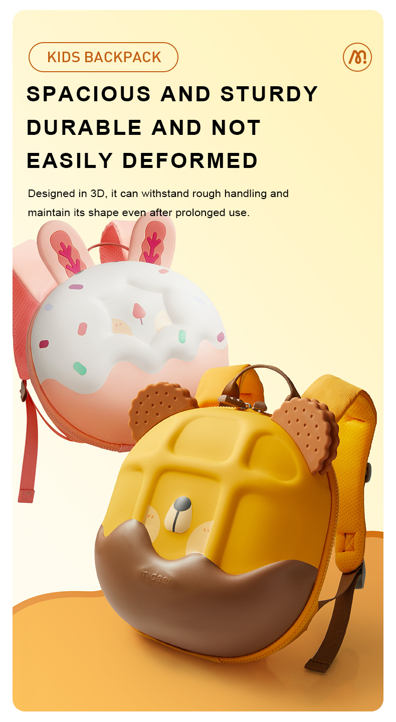 Mideer Sweet Room Kids Backpack - 2 Designs Available (Waffle Bear ...