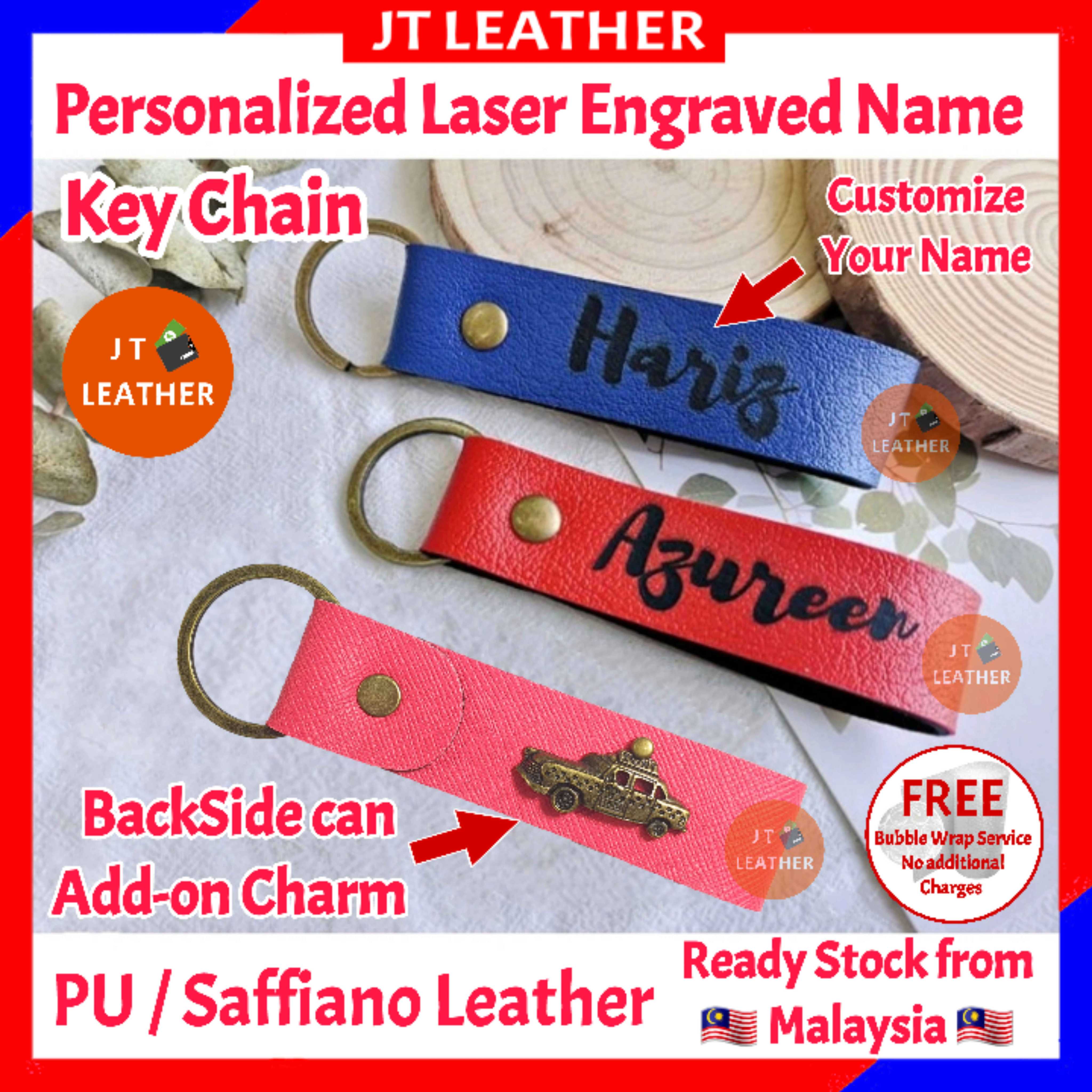 Laser Engrave Keyring Key Chain Free Name Best Gift | Shopee Malaysia