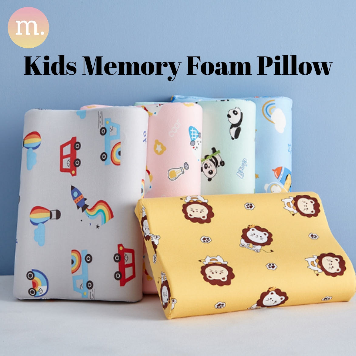 Kids Cute Design Soft Memory Foam Pillow 39cm x 27cm x 5 6cm Bantal Comel Kanak kanak Shopee Malaysia