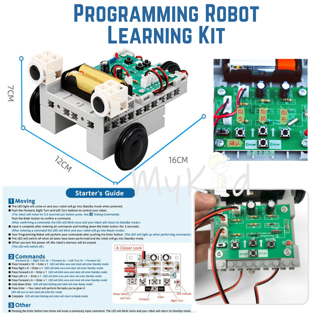 Coding Programming Robot Assembled Building Blocks Robotics Control Car ...