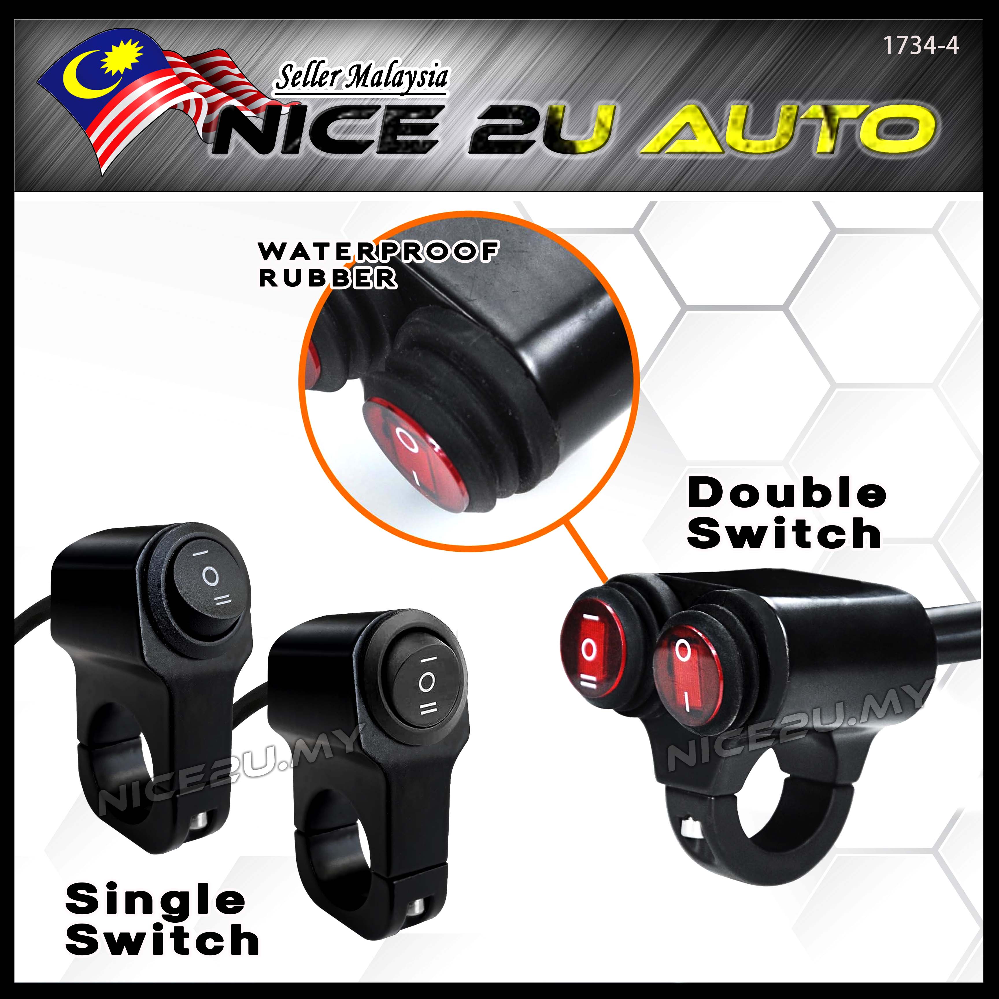 Motorcycle Switch ATV Control Fog Motorcycle Handlebar Switch Reliable ...