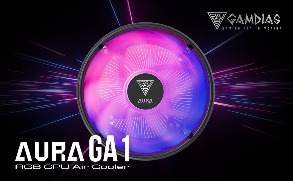 Gamdias AURA GA1 Multi-color CPU Air Cooler | Shopee Malaysia