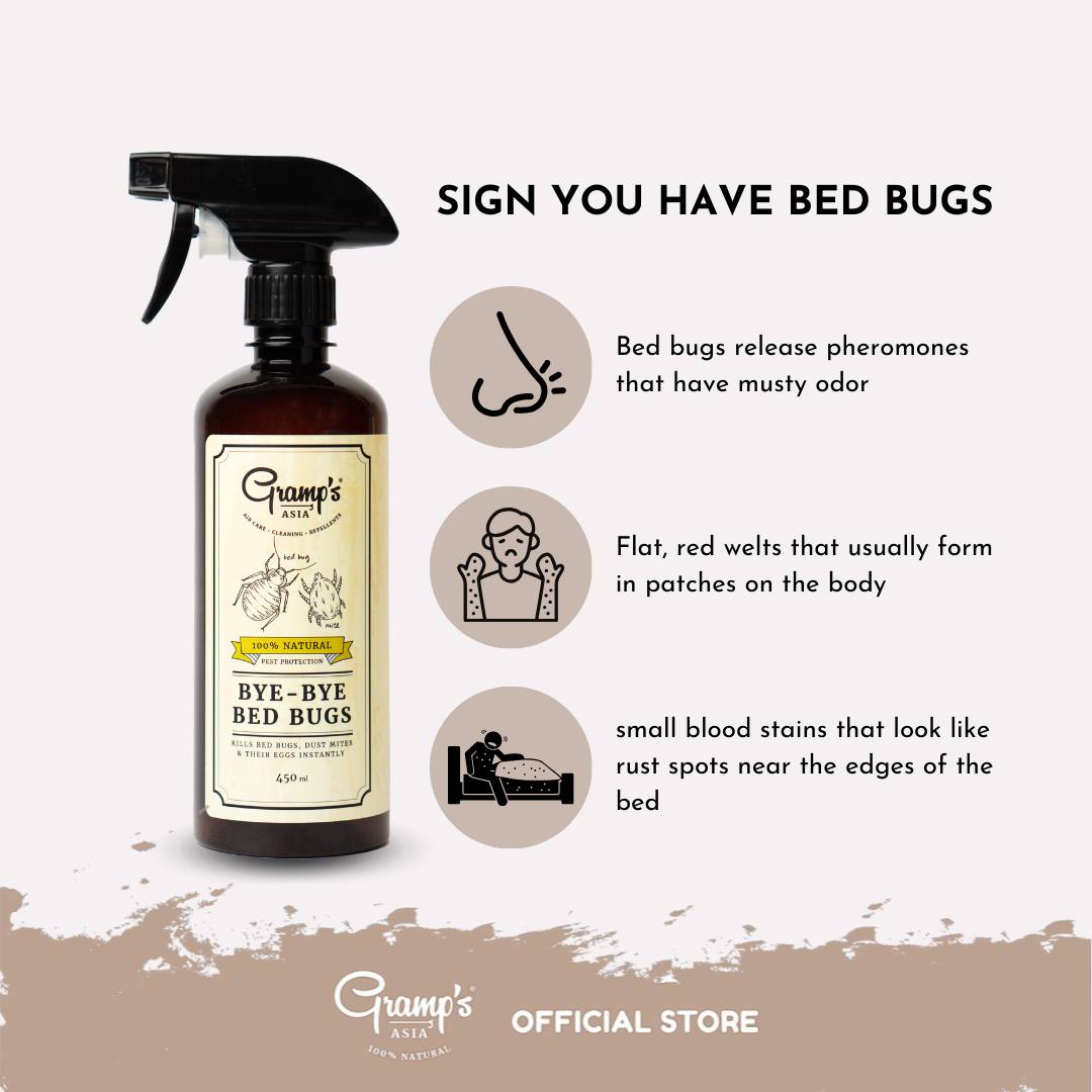 Gramp's Asia Repellent Bye Bye Bed Bugs 100% Natural Ingredients (450ml ...