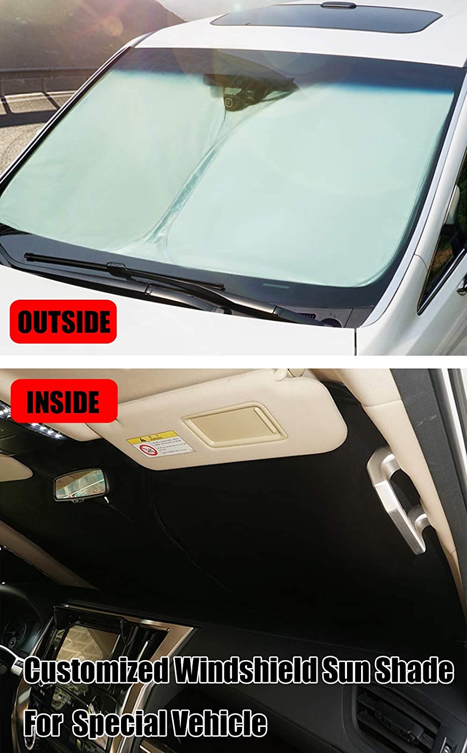 2 Pcs Magnetic 3 Inch Car Picture Holderr For Sun Visors, Personalized