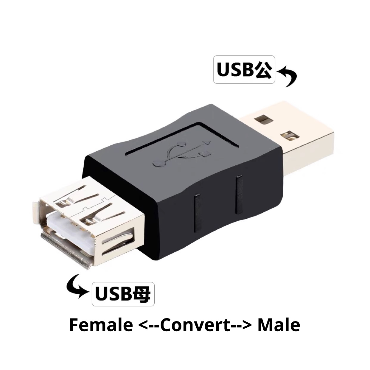 USB Alligator Clips Cable Male Female USB Connector Clips School ...