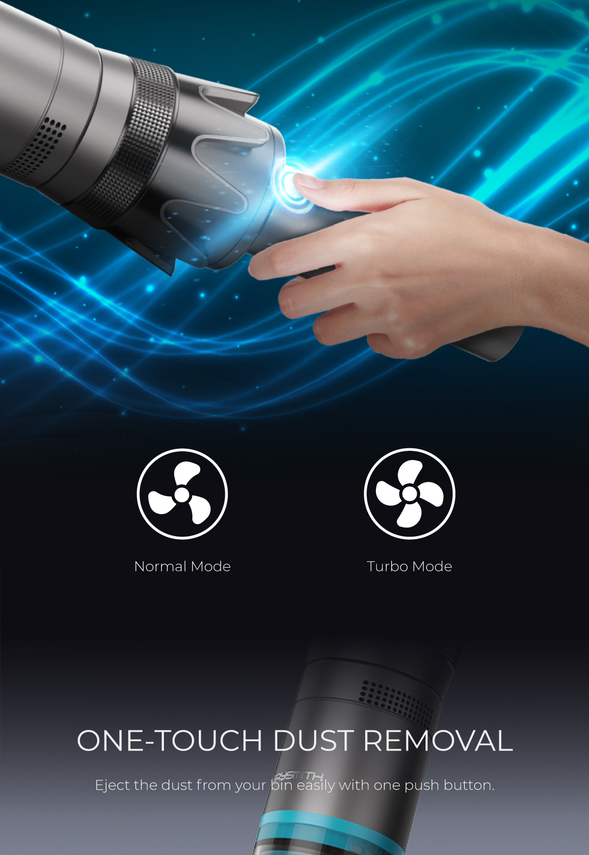 PerySmith Cordless Handheld Vacuum Cleaner Sonic Pro Series X1 Prime