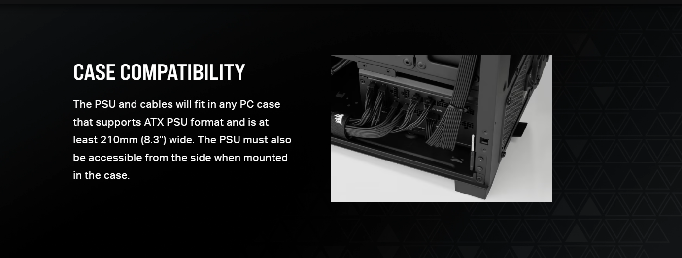 CORSAIR RMx Series™ RM1000x SHIFT 1000 Watt 80 PLUS Gold Fully Modular ...