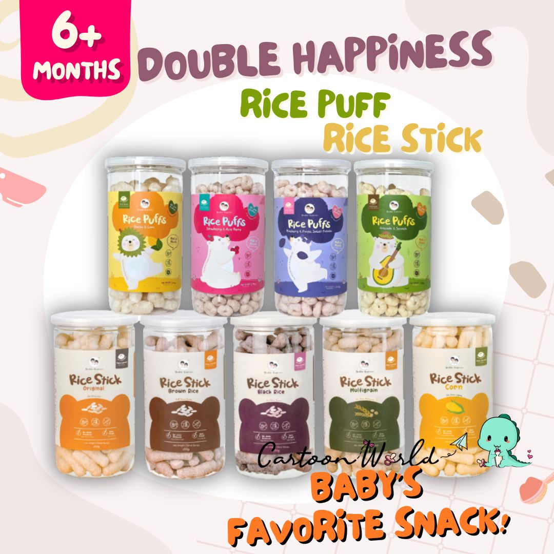 Baby Snack Double Happiness Rice Puff & Rice Stick | Shopee Malaysia