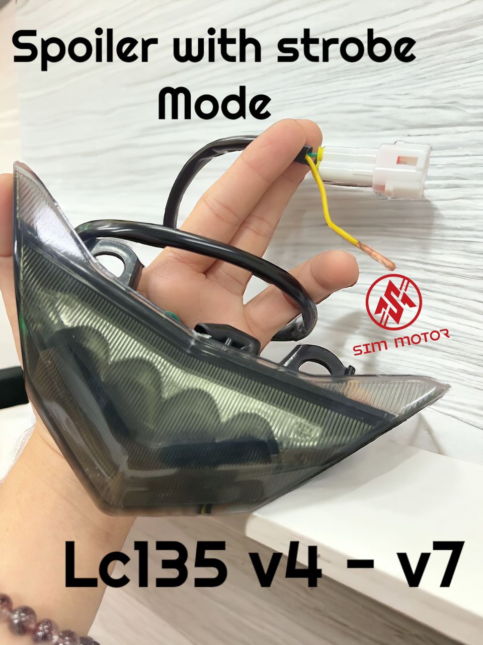 LC135 V4 V5 V6 LCV4 LCV5 LCV6 SPOILER LAMP LAMPU LED KELIP STROBE MODE ...