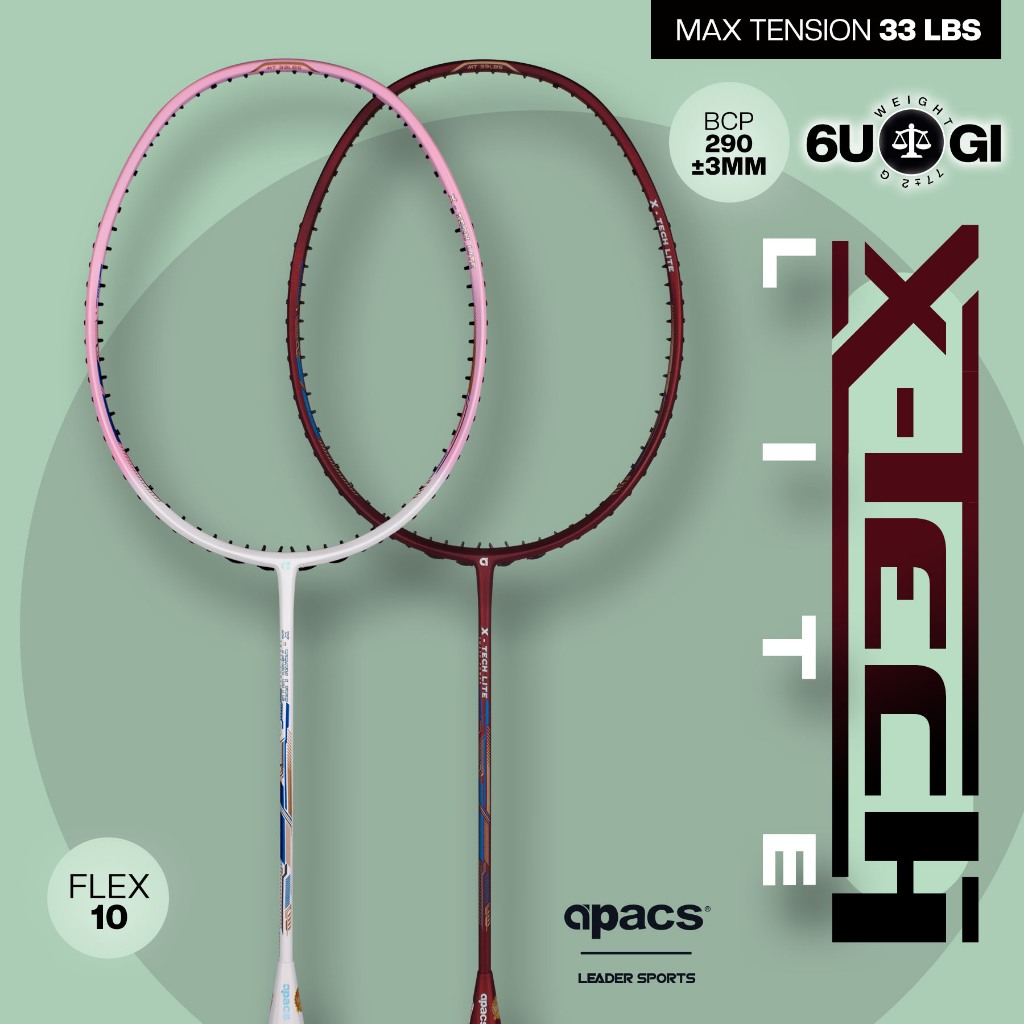 APACS RACKET X-TECH Series ( 100 % Original ) POWER , EVEN BALANCE ...