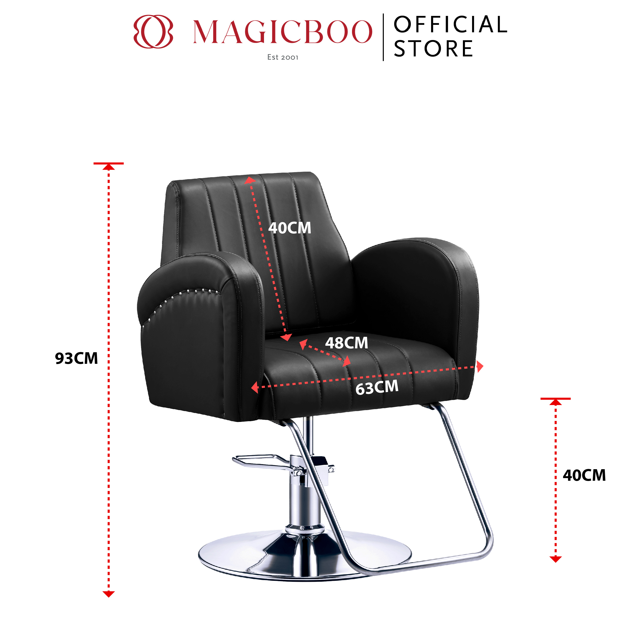 Magicboo C-215 Fashionable Design Hydraulic Hair Dressing Chair Barber ...