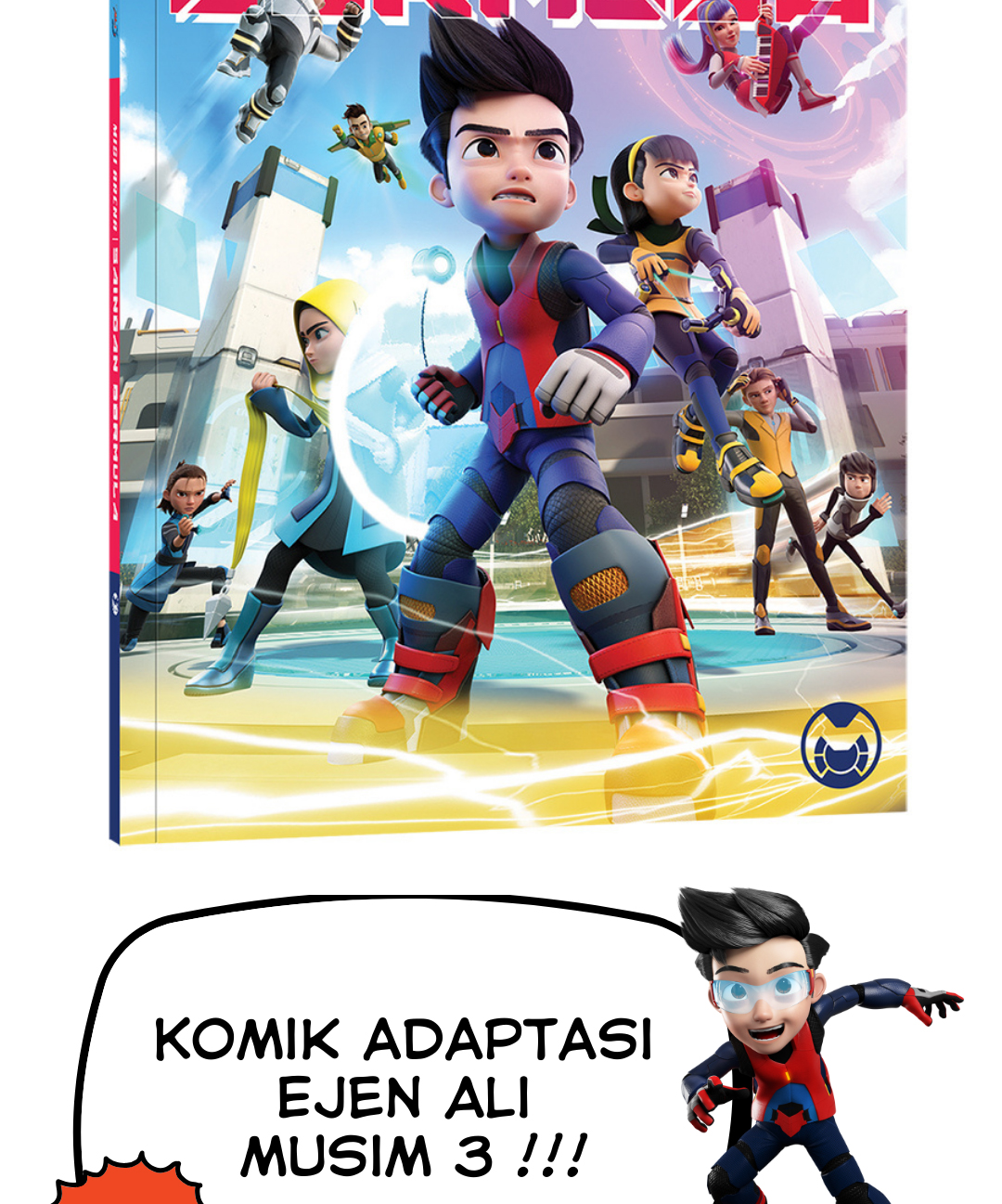 Buku Ejen Ali: Season 3 Ep 1 Misi Saingan Bermula Komik Aksi Comic Ejen ...