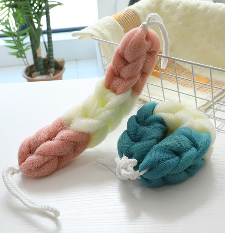 *Ready Stock* Long Stretch Back Sponge with Rope Handles Back Scrubber ...